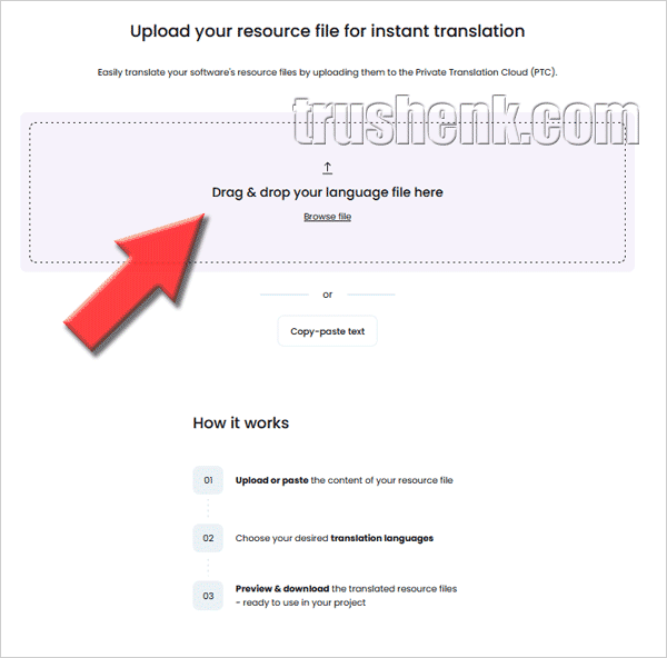Перетаскиваем в это поле файл