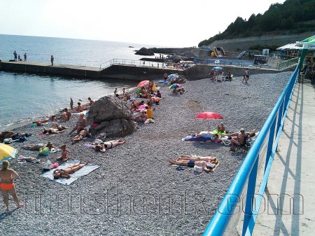 Кацивели, пляж.